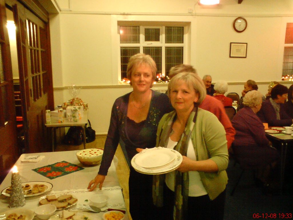 Photographs taken during the Christmas Party in Hankelow Methodist Chapel in December 2008